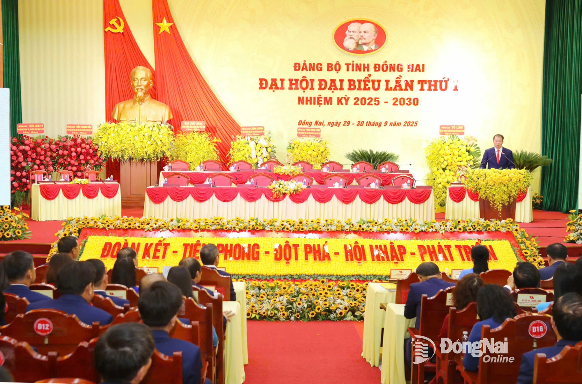 Quang cảnh phiên trù bị Đại hội đại biểu Đảng bộ tỉnh Đồng Nai lần thứ I, nhiệm kỳ 2025-2030. Ảnh: Huy Anh