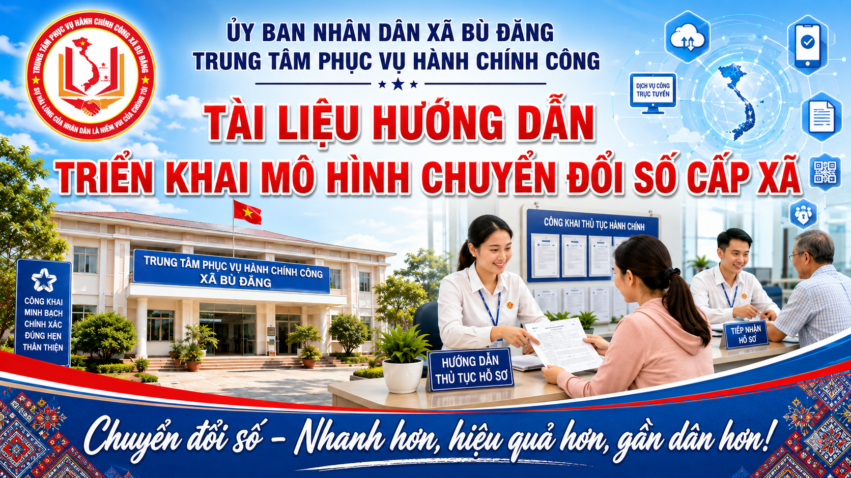 Bù Đăng: Giới thiệu Tài liệu hướng dẫn chuyển đổi số cấp xã